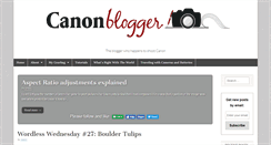 Desktop Screenshot of canonblogger.com