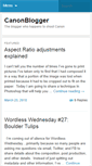 Mobile Screenshot of canonblogger.com