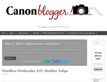 Tablet Screenshot of canonblogger.com